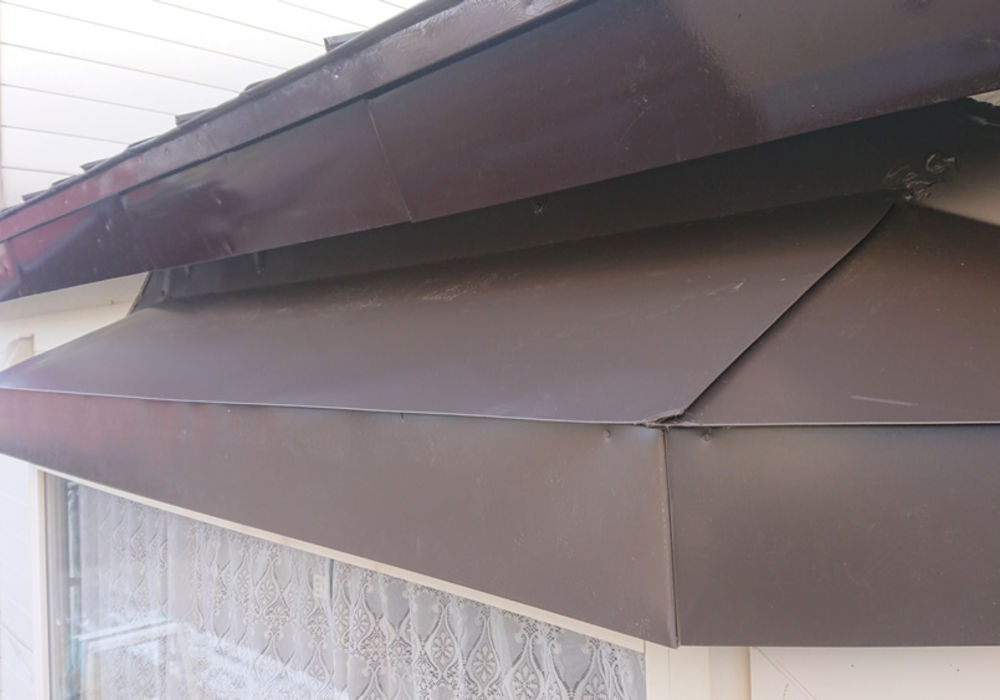 千歳Ｙ様邸　出窓木下地板金施工